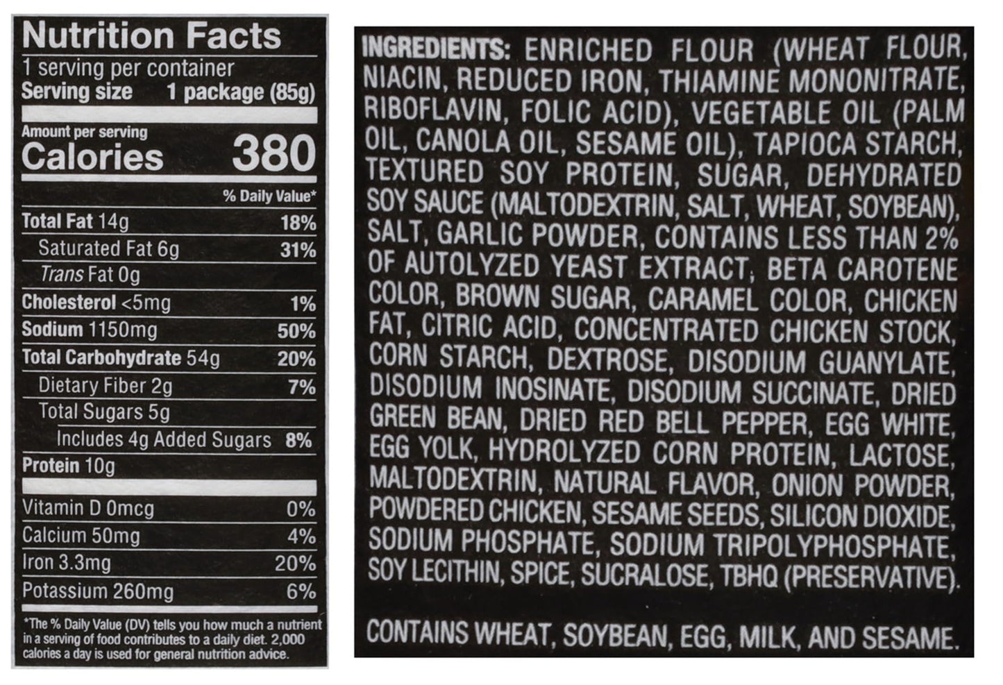 NISSIN Cup Noodles Stir Fry Noodles, Honey Sesame Chicken, 3 Ounce (Pack of 6)