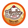Sundae Ice Cream Flavored Coffee Pods, Compatible with 2.0 Keurig K-Cup Brewer, (Vanilla Swirl) 48 Count