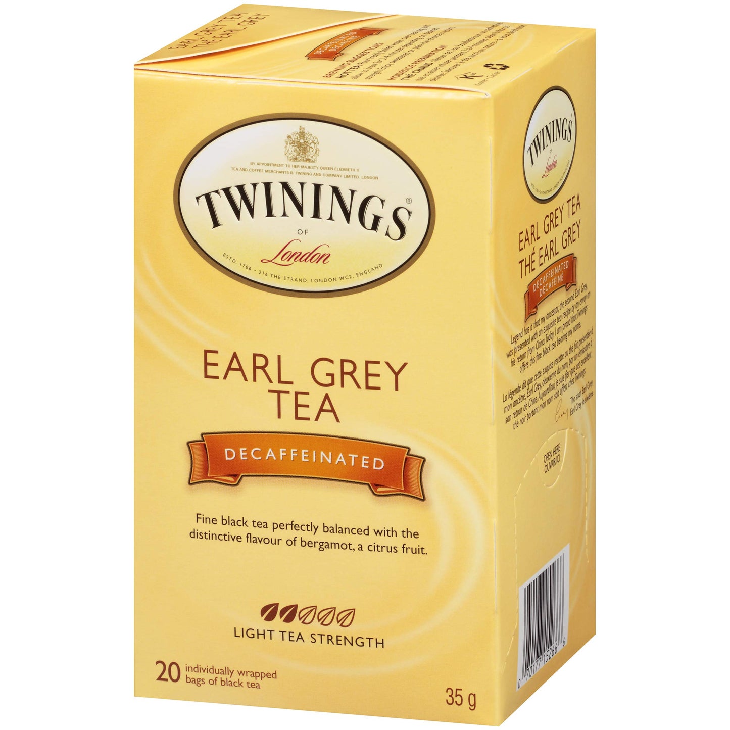 Twin Tea Decaf Earl Grey, 20 Ct - 6 Per Case.6