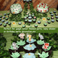 Honbay 48Pcs Double Sided Zoo Animal Theme Dessert Muffin Cake Cupcake Toppers Picks Cake Decoration For Jungle Safari Themed Pa