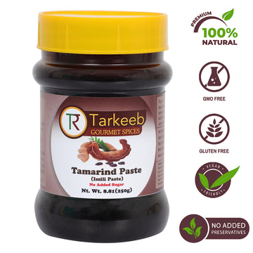 Tarkeeb Tamarind Paste (Imli) -Tamarind Concentrate 8.81 Oz (250G) | No Added Sugar | All Natural | Vegan | Gluten Free | No Col