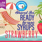 Hypothermias Strawberry Ready To Use Gallon (128 Fl. Oz) Hawaiian Snow Cone Flavors Syrup - Shaved Ice, 100% Pure Cane Sugar