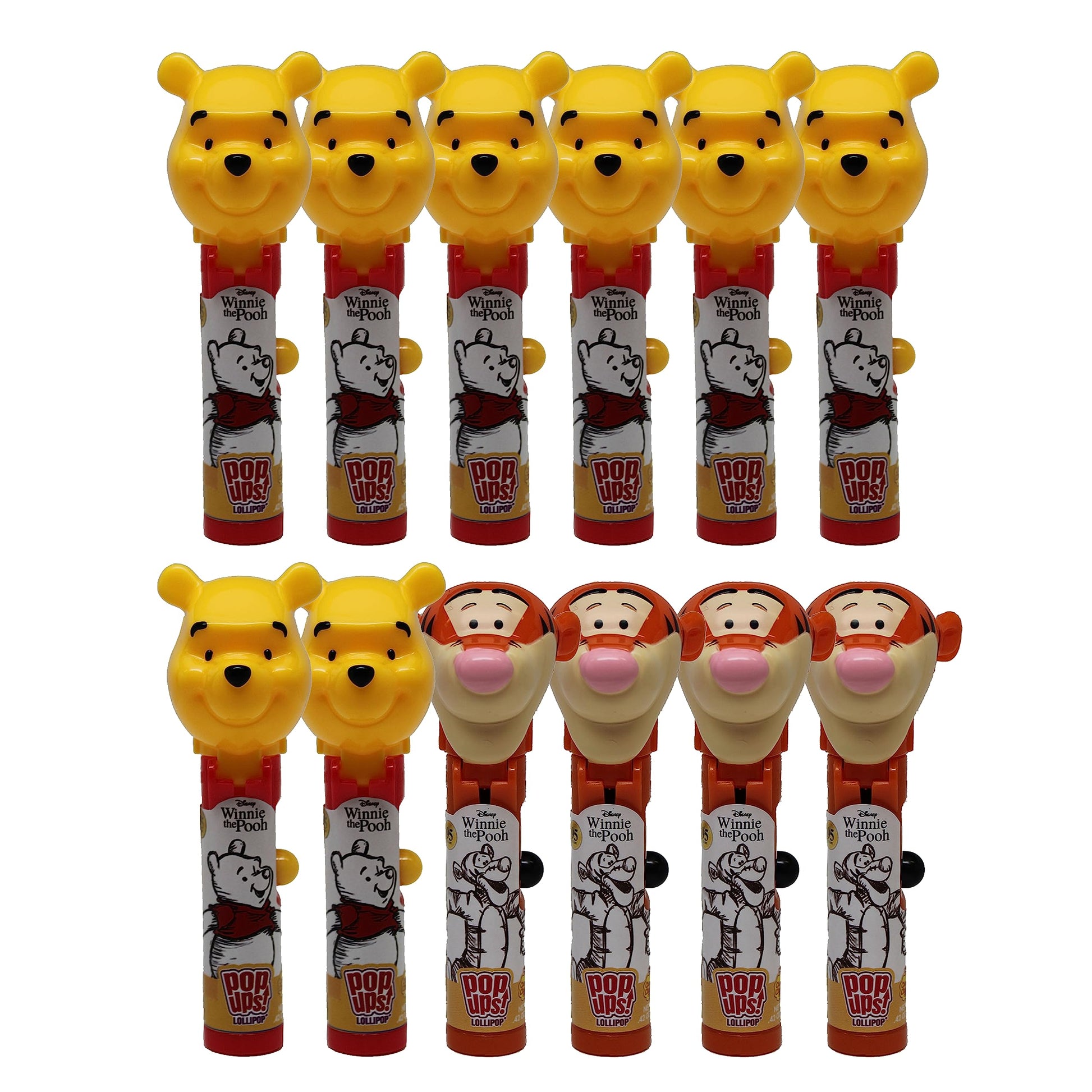 Pop Ups! Winnie The Pooh Lollipop Holder | Collectable Pooh Bear Lollipop Cases | Winnie The Pooh Favors For Halloween, Goodie B