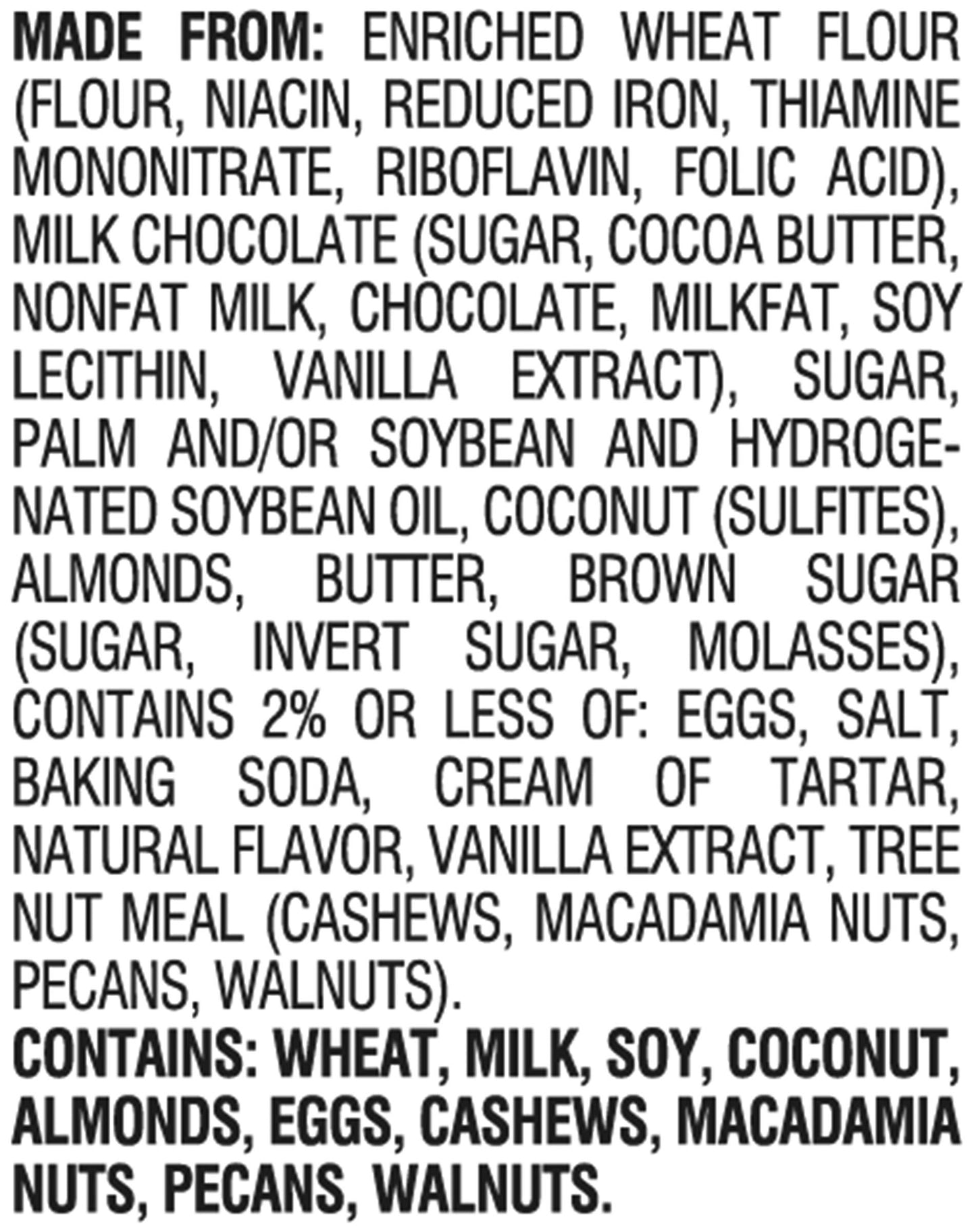 Pepperidge Farm ,Maui Milk Chocolate Coconut Almond Chocolate Chunk Crispy Cookies, 7.2 Ounce