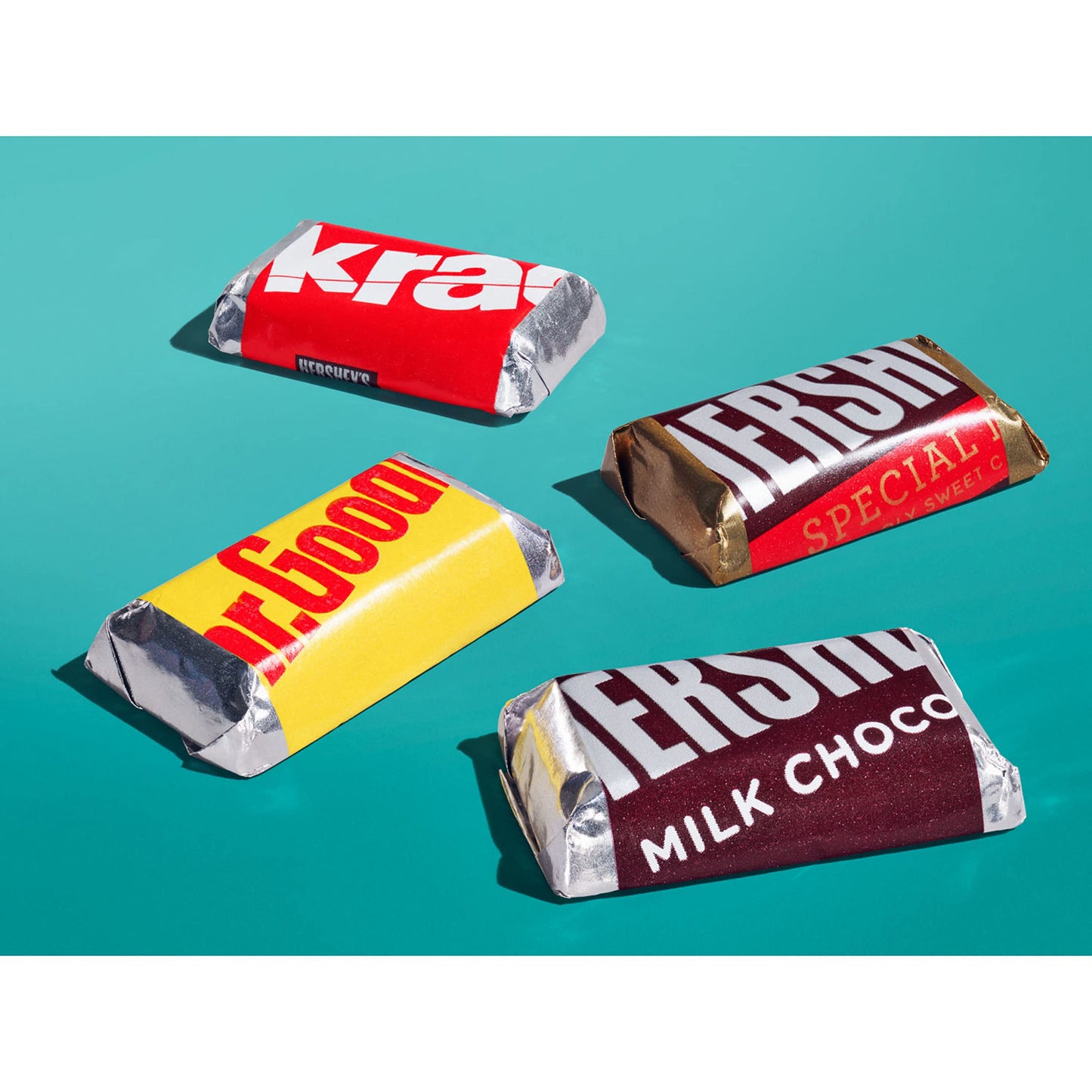 Hersheys Miniatures Assorted Milk And Dark Chocolate Snack Size Easter Candy Bars Share Pack 10.4 Oz