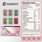 HUEBEATY 6-in-1 Christmas Red and Green Sprinkles for Cookies Baking - 180g Nonpareils, Jimmies, Christmas Tree & Sugar Sprinkle