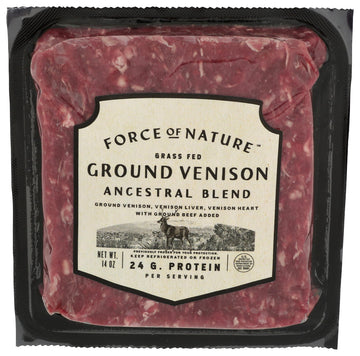 Force Of Nature Meats Ground Venison, Liver, Heart, 14 Oz