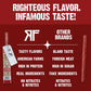 Righteous Felon Beef Sticks | Gluten Free, Low Sugar, High Protein | 10 oz Pack