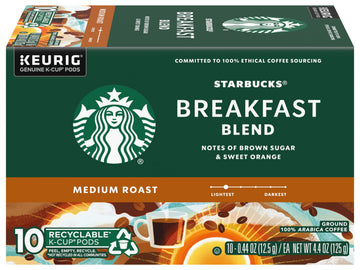 Starbucks Breakfast Blend K-cup, 10 ct