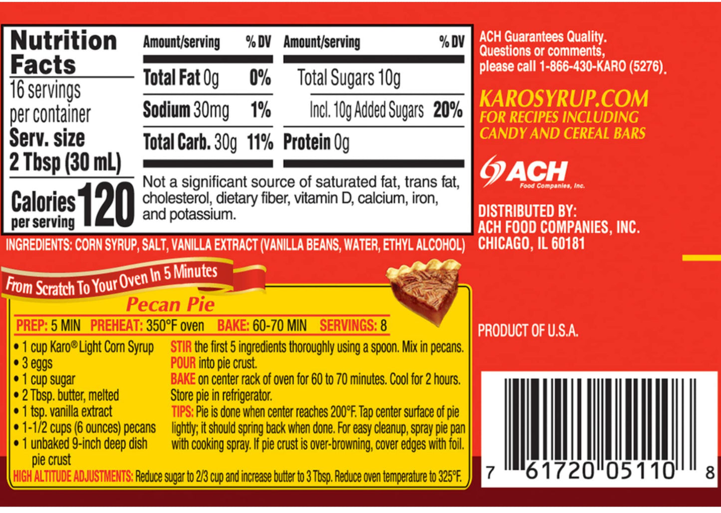 KARO Light Corn Syrup, 16 fl oz, Pack of 2, Ideal for Baking and Cooking