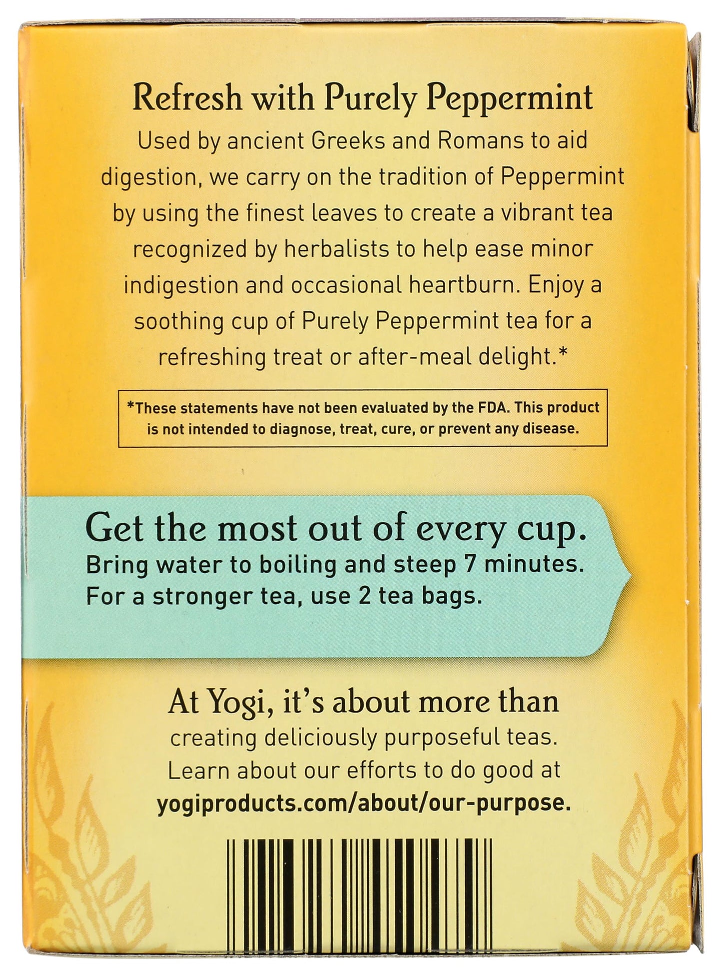 Yogi Tea, Purely Peppermint, 16 Count
