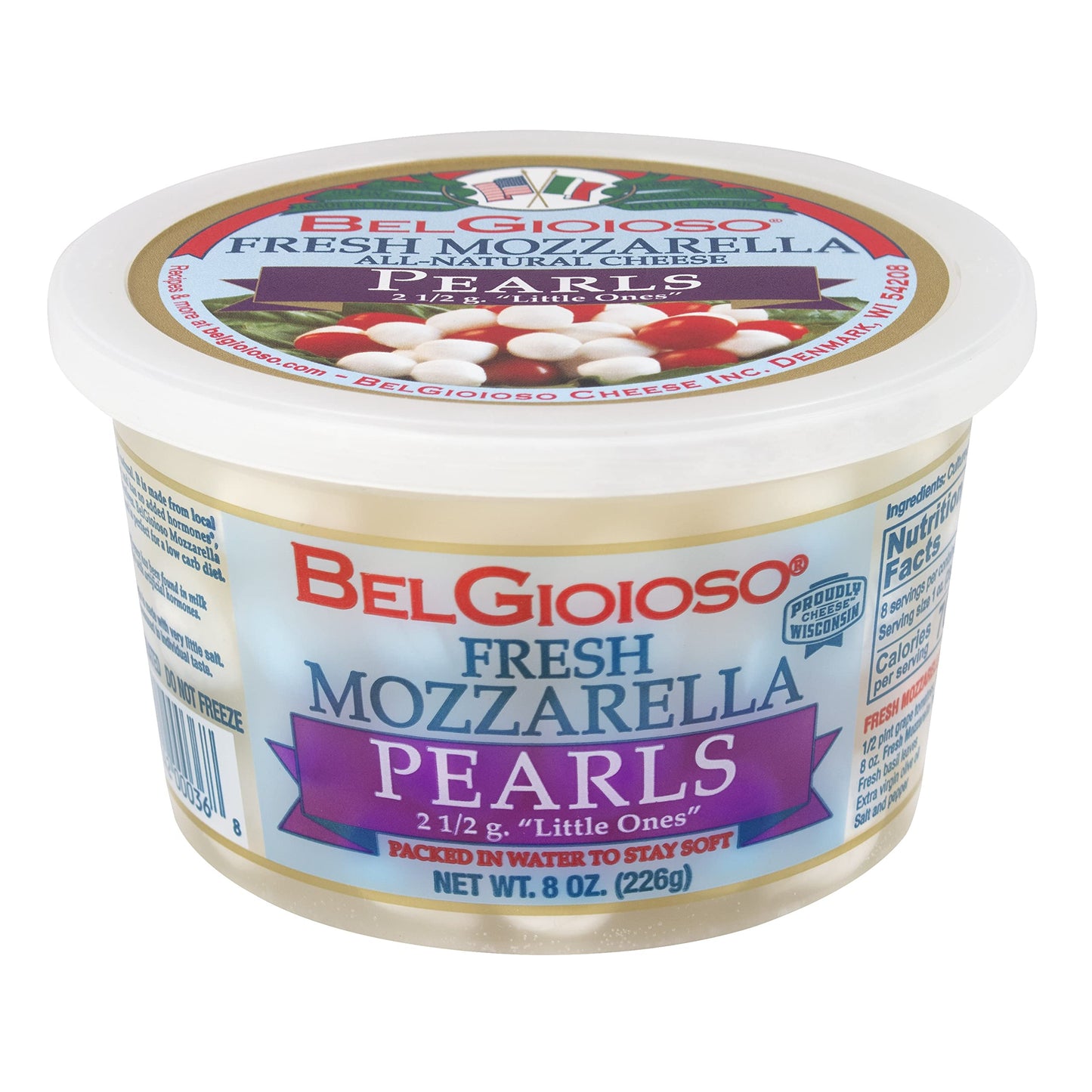 Belgioioso, Fresh Perline Mozzarella Cup, 8 oz