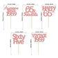 Gyufise 30Pcs Rose Gold Vintage 1958 Cupcake Toppers 65Th Birthday Cupcake Toppers Awesome Since 1958 Hello 65 Cake Topper Sixty
