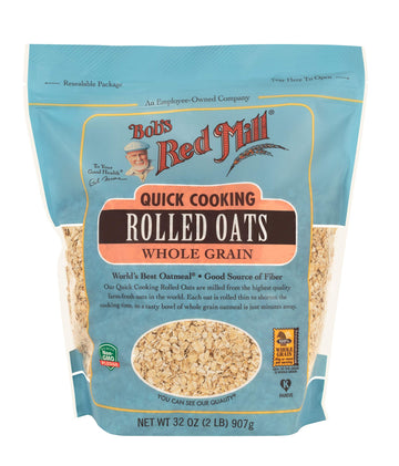 Bob's Red Mill Quick Cooking Rolled Oats, 32-ounce (Pack of 4)