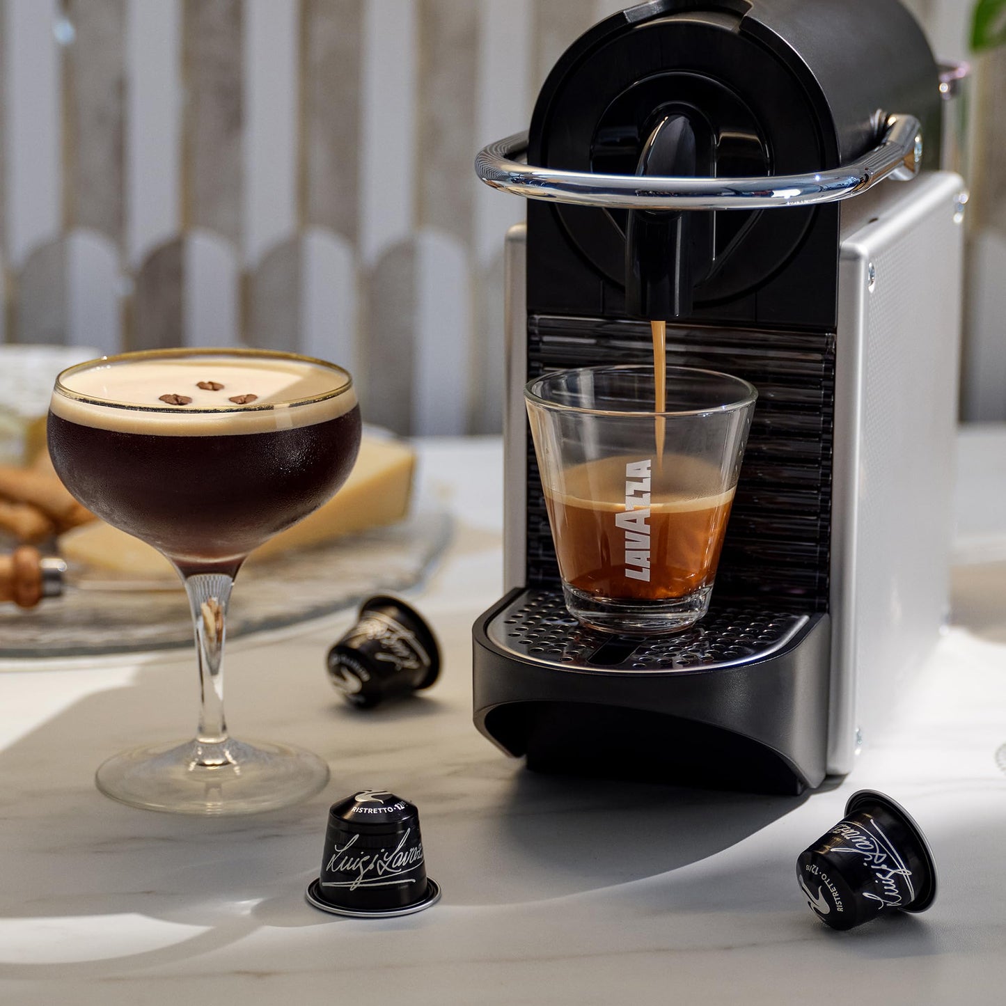 Lavazza Espresso Maestro Ristretto Aluminum compact pieces, Dark Espresso Roast, 10 Count (Pack of 6), Compatible with Nespresso Original Machines