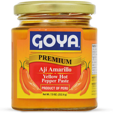 Aj   Amarillo Paste by Goya, Yellow Hot Pepper for Latin Cooking, Peruvian Chili Paste for Sauces, Marinades & Stews, Pasta de A