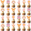 48Pcs Hippie Party Cupcake Toppers For Two Groovy Birthday Party Decorations Boho Rainbow Party Supplies