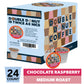 Double Donut Coffee Pods, Chocolate Raspberry Flavor, Single Serve Medium Roast, 24 Count for Keurig K Cups