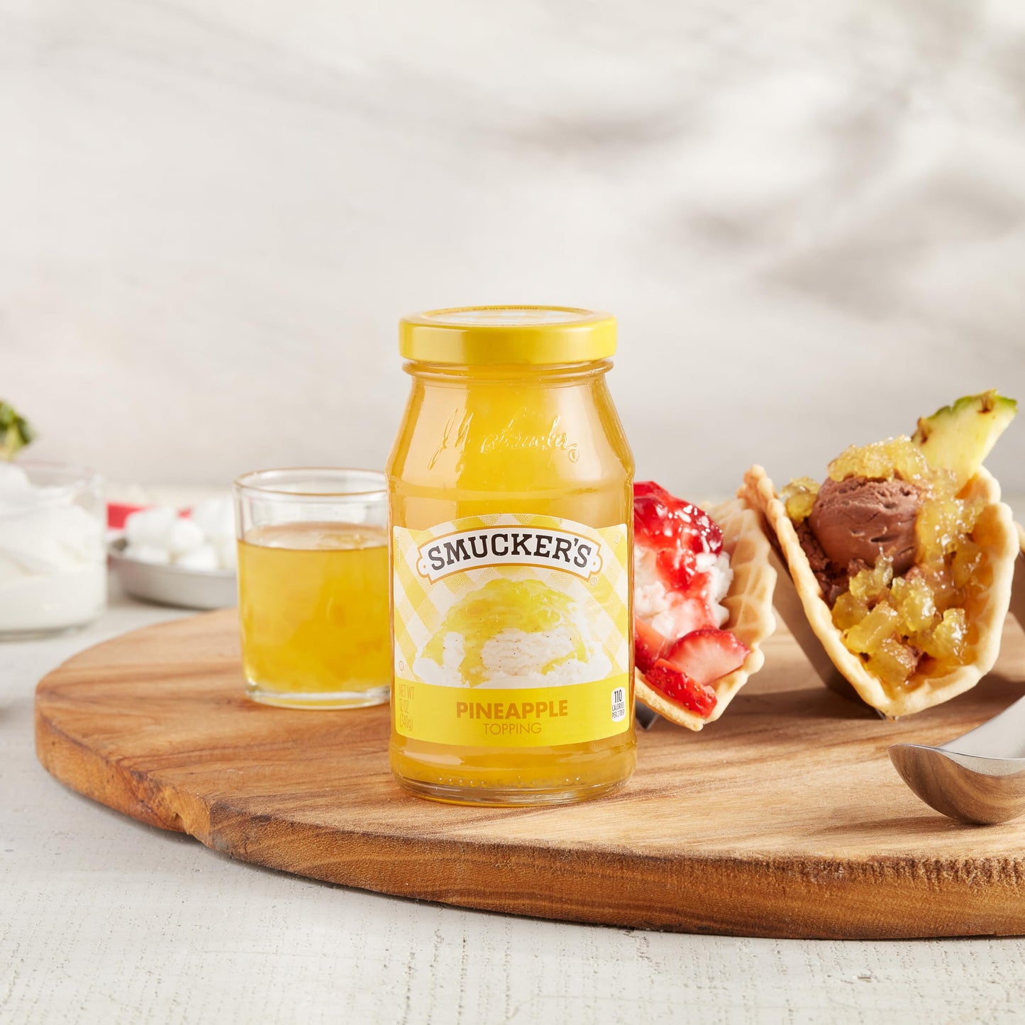 Smuckers Pineapple Topping, 12 Ounce (Pack of 6)