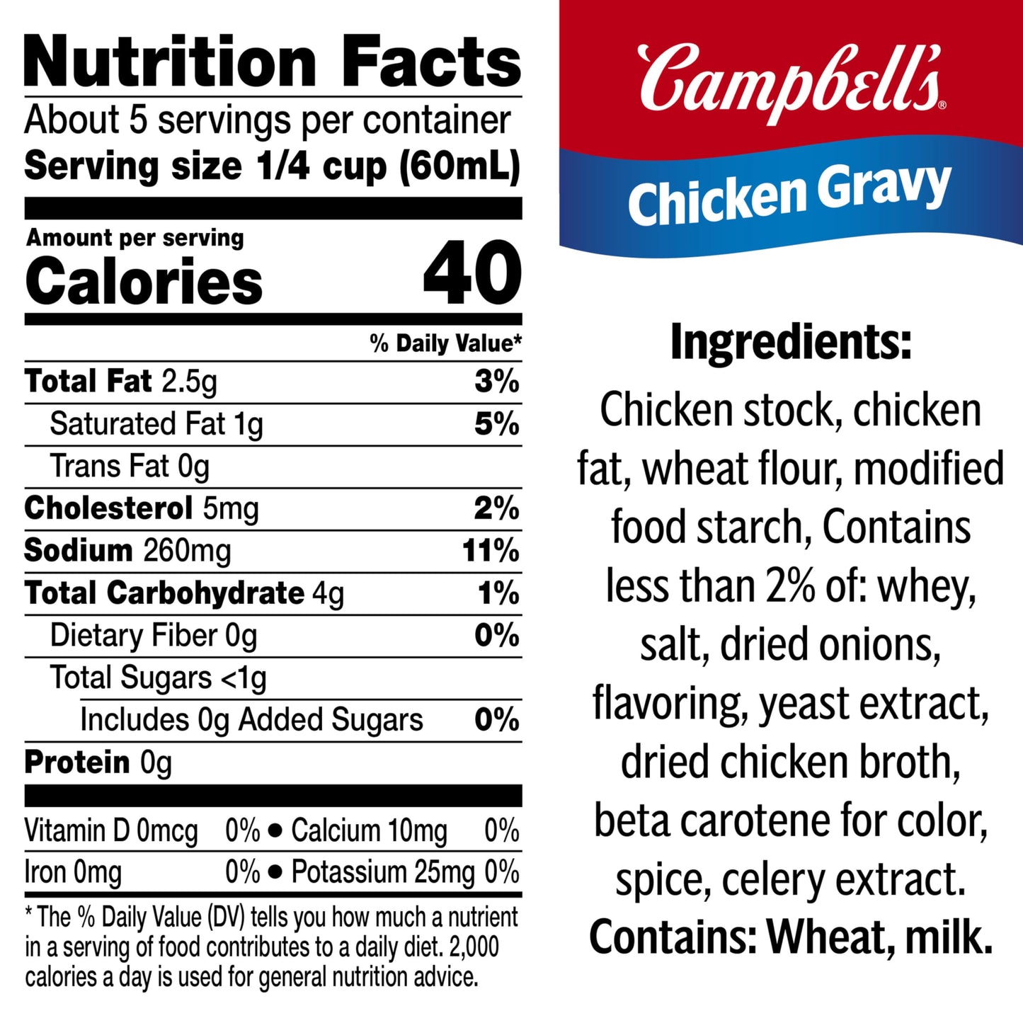 Campbell s Chicken Gravy, 10.5 Oz Can (Case of 12)