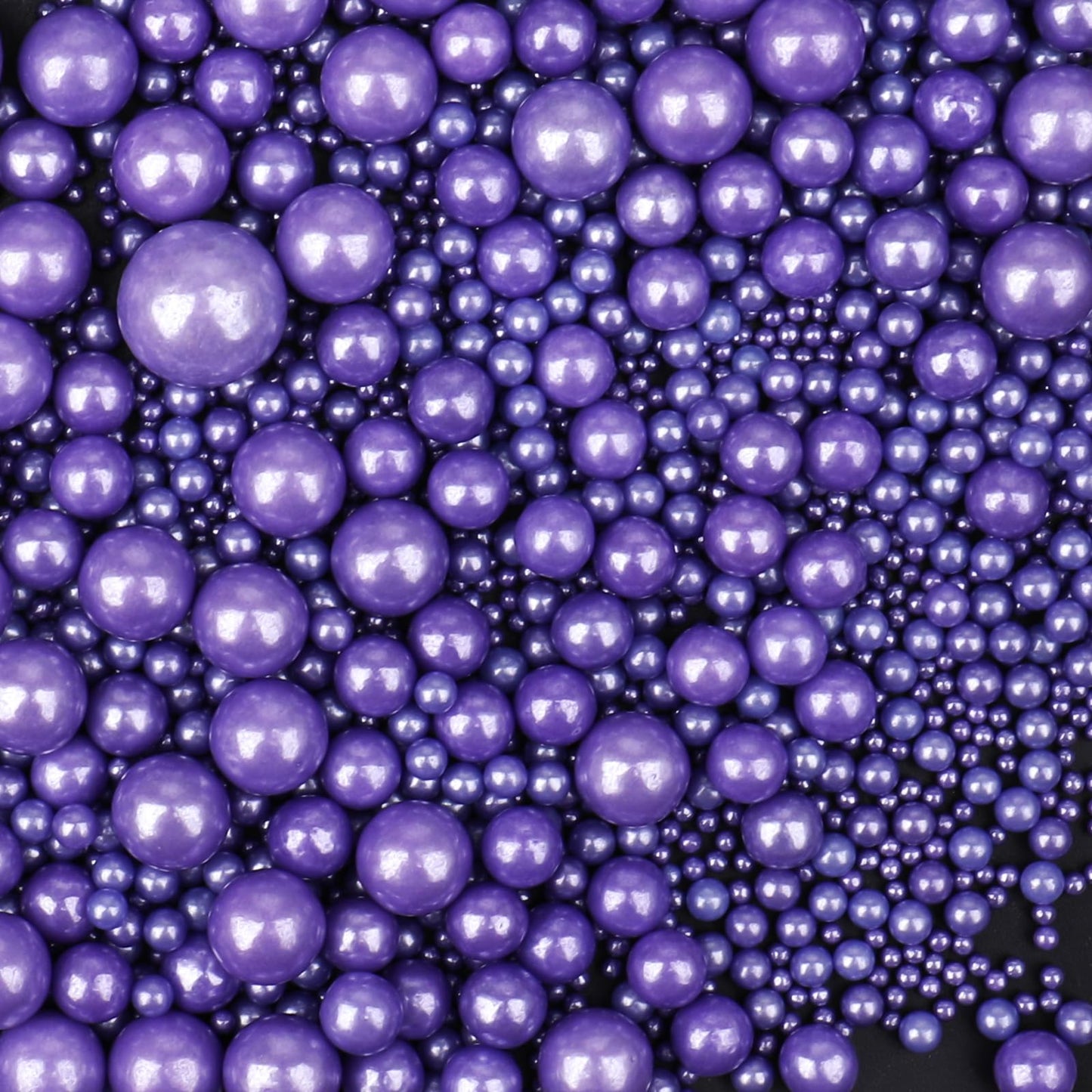 Purple Sprinkles for Cake Decorating, 120g/4.23oz Edible Purple Pearl Sprinkles Mix, Sugar Candy Pearls for Baking, Cookie Decor