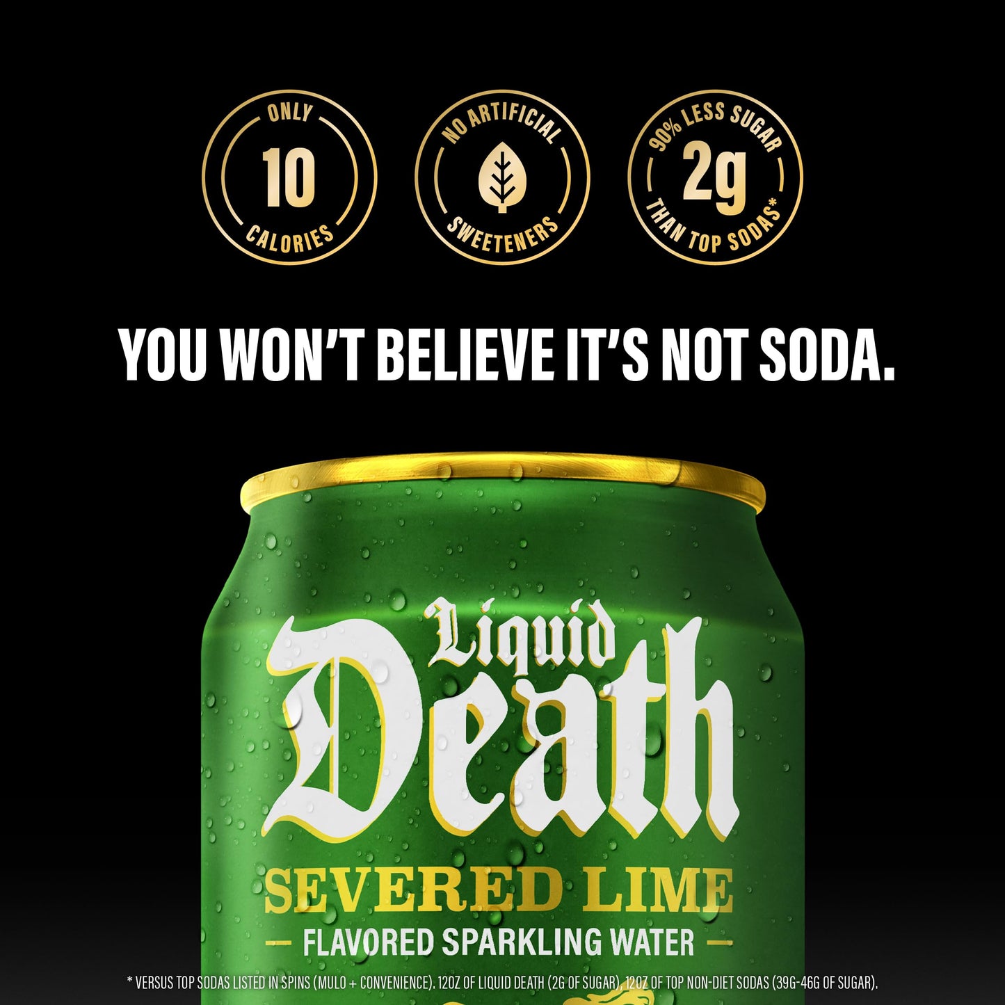 Liquid Death Sparkling Water Variety Pack - 12oz Cans, Low Sugar, 4 Flavors: Lime, Cola, Rootmalt-inspired, Doctor Death, Pack of 12