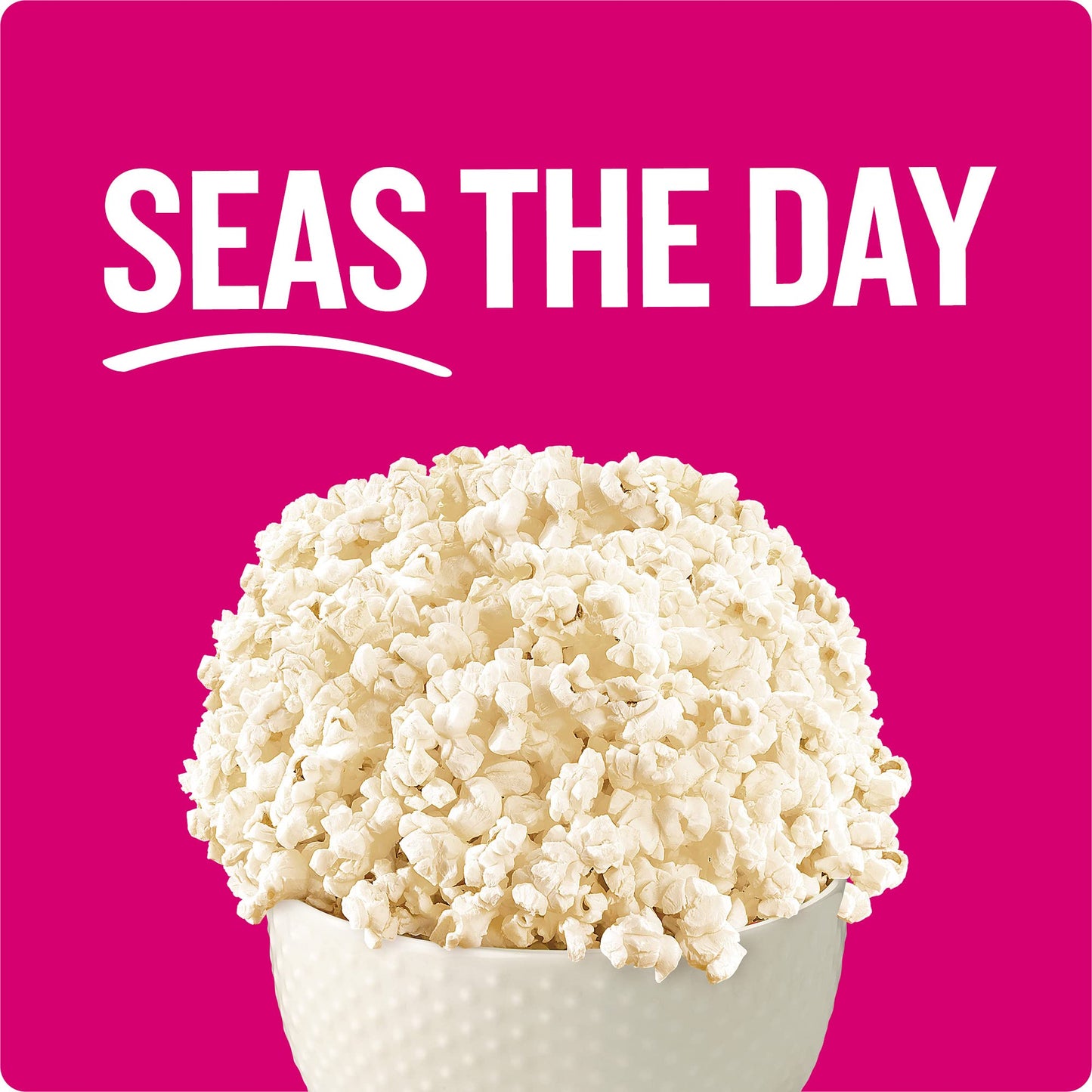 Angies BOOMCHICKAPOP Sea Salt Microwave Popcorn, 6 Count, 3.29 oz Bags, Lightly Salted, Snack Size