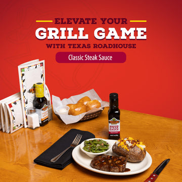 Texas Roadhouse Classic Steak Sauce, 12 oz Bottle - Perfect Marinade & Dipping Sauce with Vinegar, Onion & Garlic Flavor
