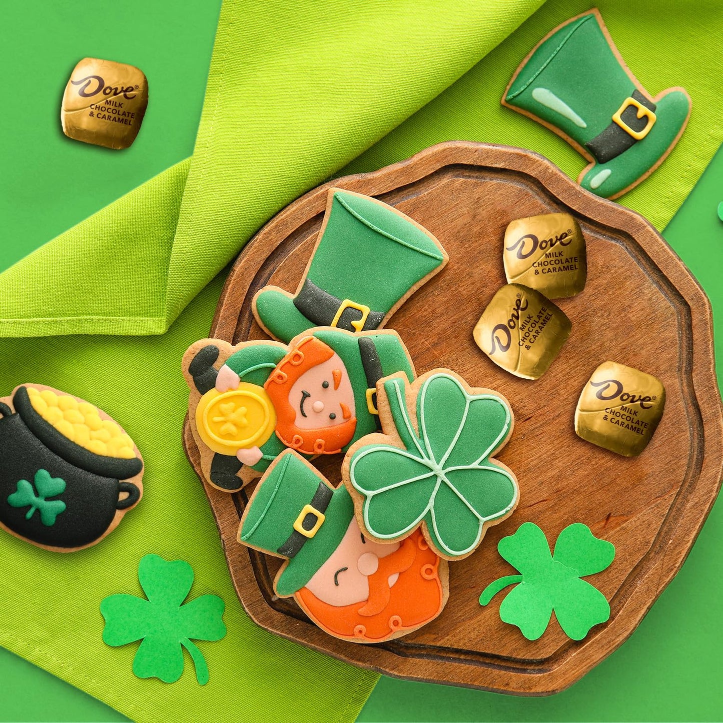 Dove Promises Milk Chocolate Caramel St. Patricks Day Candy, 6.74 Oz Bag (Pack Of 8)