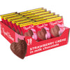 RUSSELL STOVER Valentines Day Milk Chocolate Strawberry Crme Heart, 1.3 oz. (Pack of 18)