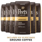 Peet'S Coffee, Medium Roast Ground Coffee - Cafe Domingo 10.5 Ounce (Pack Of 6)