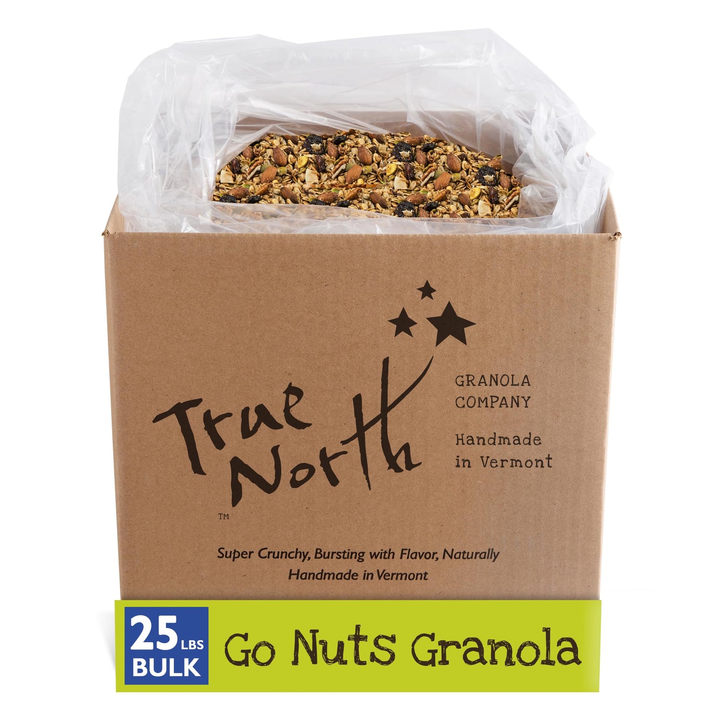 True North Granola - Go Nuts Granola with Dried Cranberries, Almonds, Coconut, Pecans and Pistachios, All Natural and Non-GMO, B