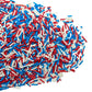 Se Si&Moos Red White Blue Jimmies Sprinkles Patriotic Sprinkles For Cake Decorating Fourth Of July Cupcake Decorations Edible Cr