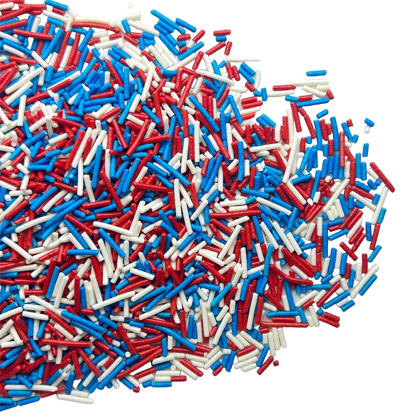 Se Si&Moos Red White Blue Jimmies Sprinkles Patriotic Sprinkles For Cake Decorating Fourth Of July Cupcake Decorations Edible Cr