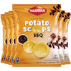 Haddar BBQ Baked Potato Scoops, .88oz (6 Pack) | Baked Potato Chips, Healthier Snacking, Gluten Free Snacks, Bite-Sized