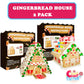 2 Pack Gingerbread Cookie House Kit - (1.1 Lbs And 1.6 Lbs) - Easy To Decorate - Includes Everything Needed To Assemble And Deco