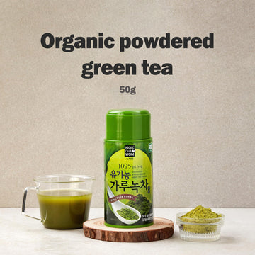 [Nokchawon] Organic Powdered Green Tea From Korea, Matcha, Unsweetened, Green Iced Tea, Premium Pure Green Tea, Korean Tea, 1 Pa