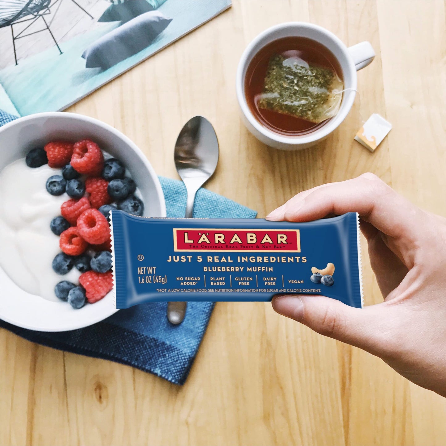 Larabar Blueberry Muffin, Gluten Free Vegan Fruit & Nut Bars, 6 Ct