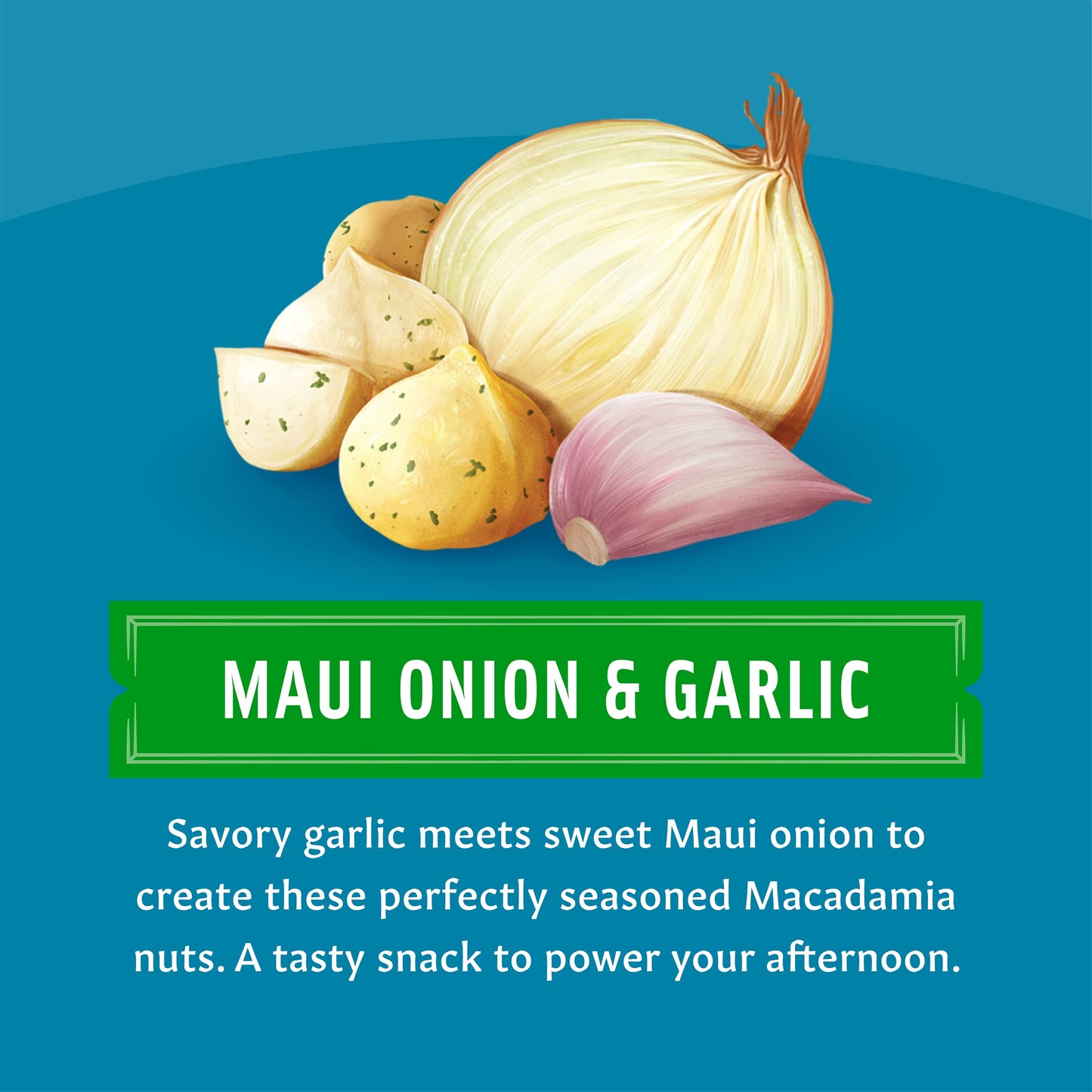 Mauna Loa Premium Roasted Macadamia Nuts, Garlic Flavor Onion, 4 Oz