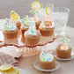 Gyufise 48Pcs Edible Happy Easter Cupcake Toppers Wafer Paper Rabbit Eggs Cupcake Picks Edible Bunny Cake Decors For Spring Theme Baby Shower Birthday Party Supplies