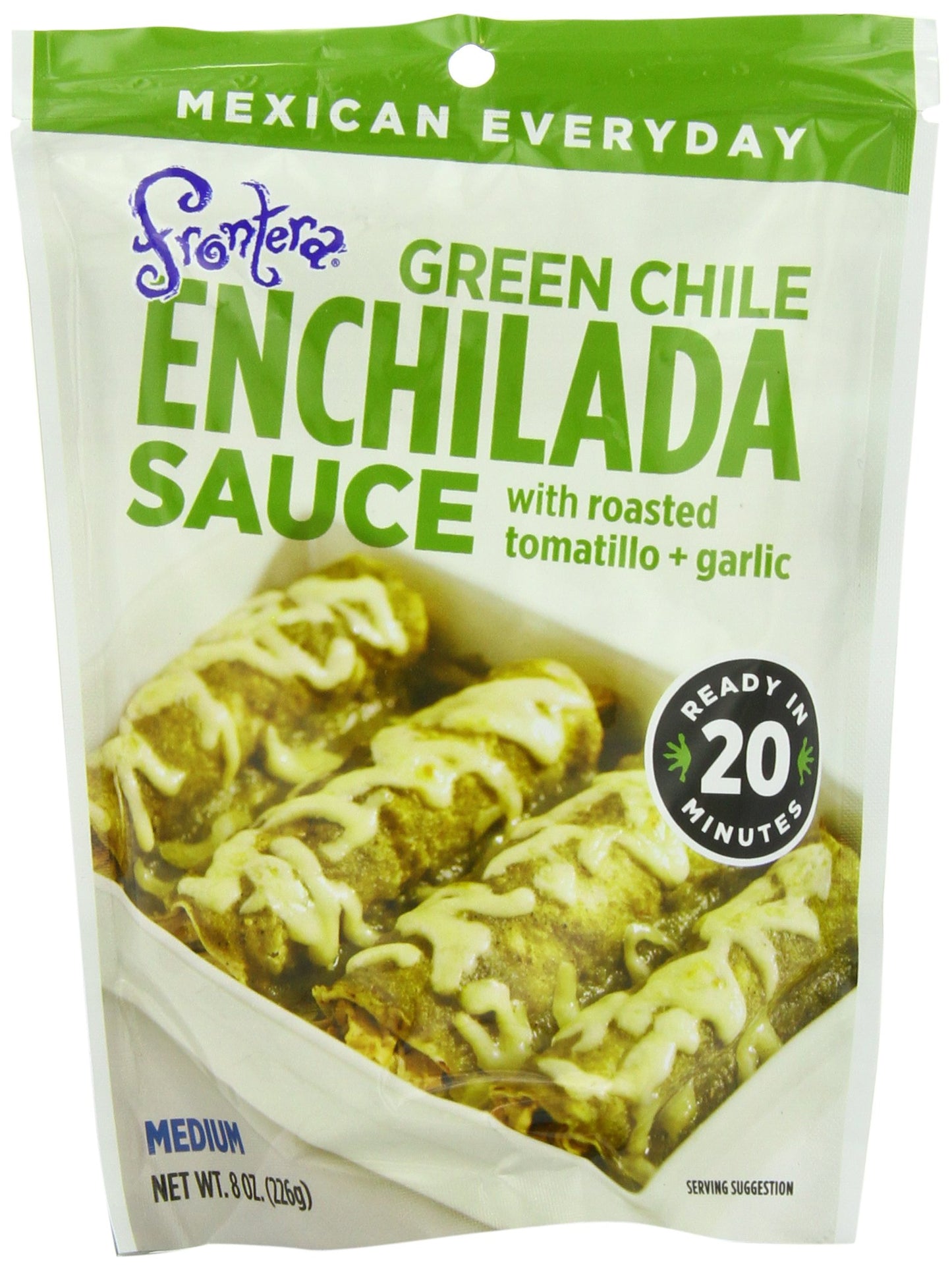 Frontera Foods Enchilada Sauce, Green Chile, 8 Ounce (Pack Of 6)