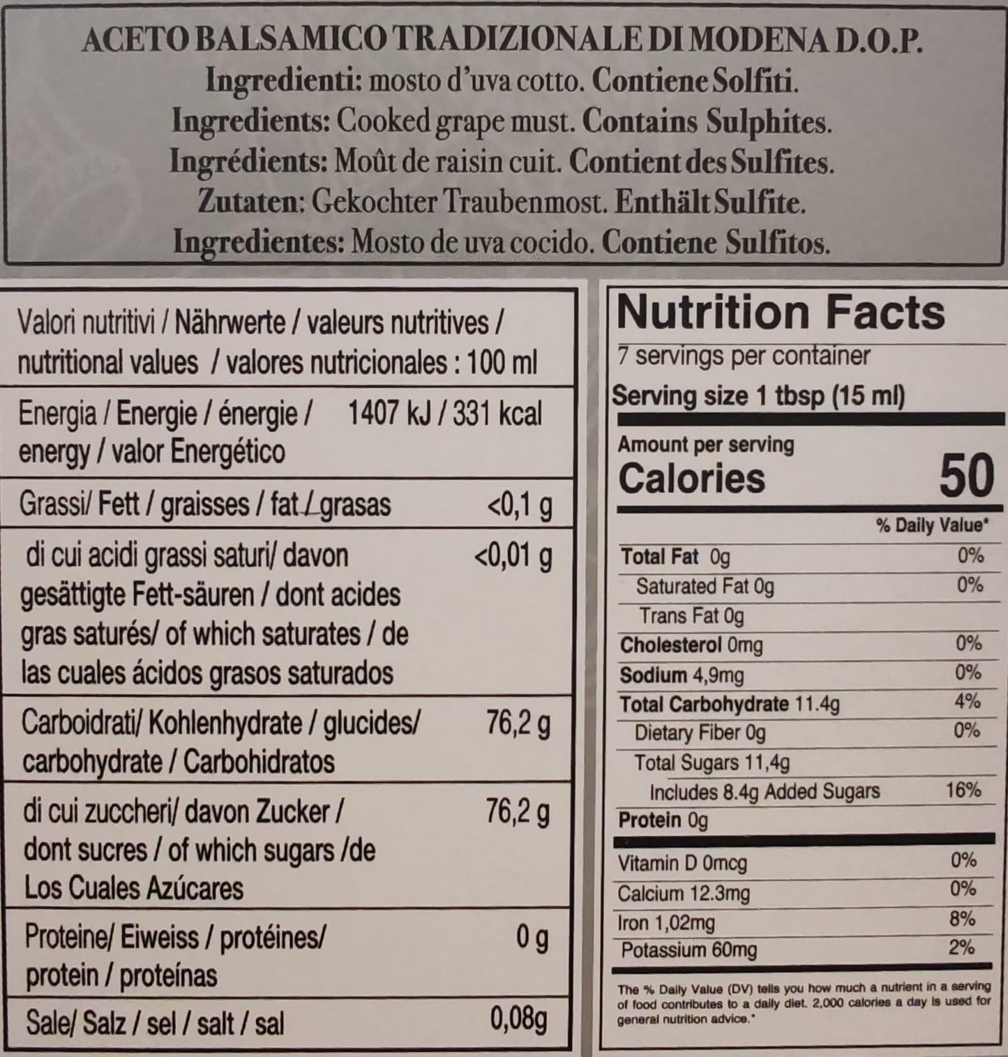 Acetaia Malpighi Traditional Balsamic Vinegar of Modena PDO, 12 Years Old, 3.4 oz with Tic Doser & Recipe Book