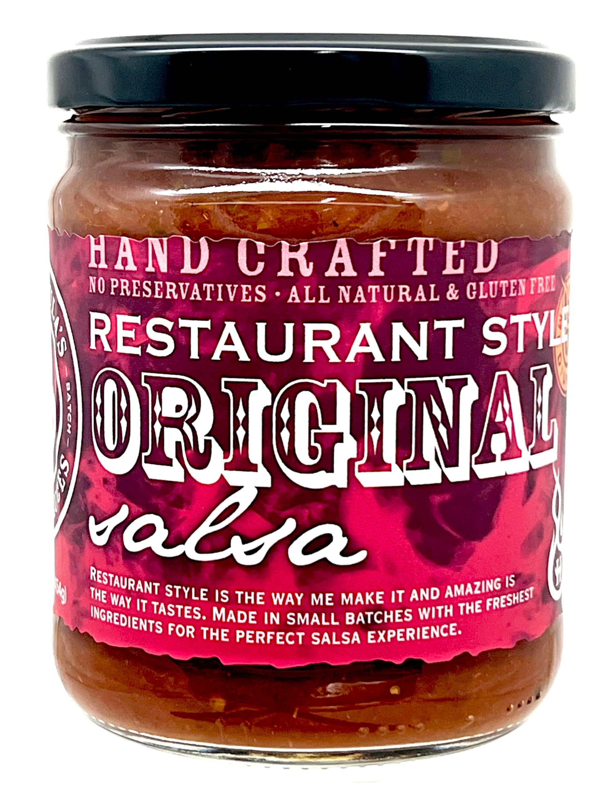 Hot Wachulas Restaurant Style Salsa, Medium, Hand Crafted, Gluten Free, No Sugar Added, 16 oz