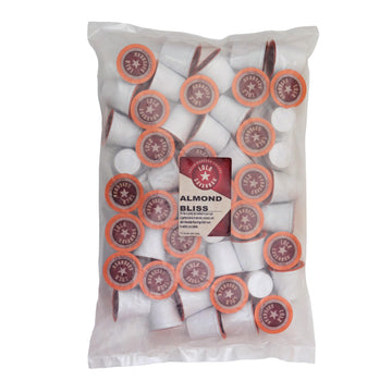 Lola Savannah Almond Bliss Caffeinated Coffee Pods Flavored Coffee in Pod Shaped Containers, 50 Count