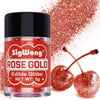 Rose Gold Edible Glitter - 5g Food Grade Cake Decorating Shimmering Glitter, Edible Sprinkle Luster Dust for Drinks, Chocolates,