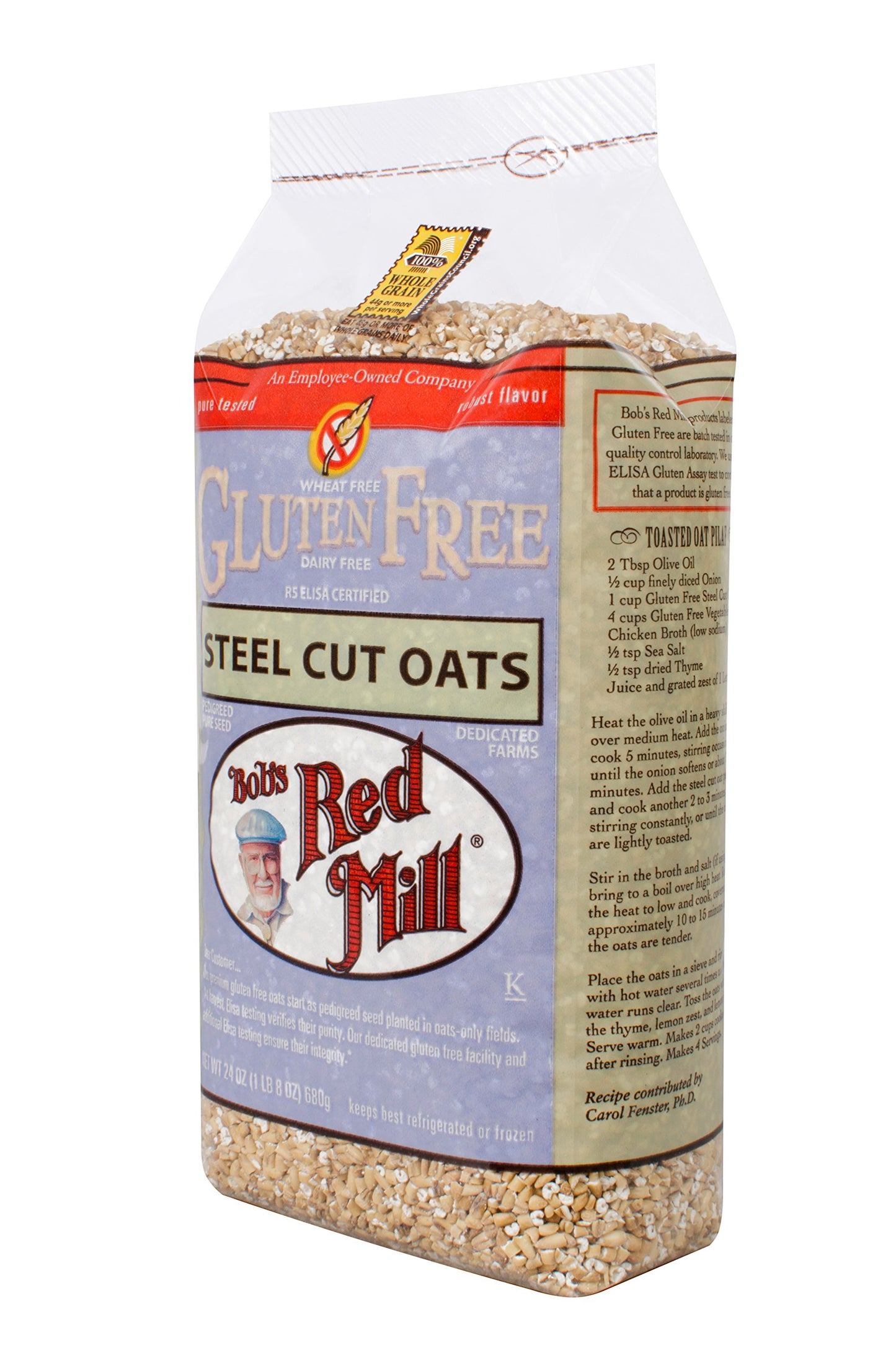 Bobs Red Mill Gluten Free Steel Cut Oats, 24 Oz (4 Pack)
