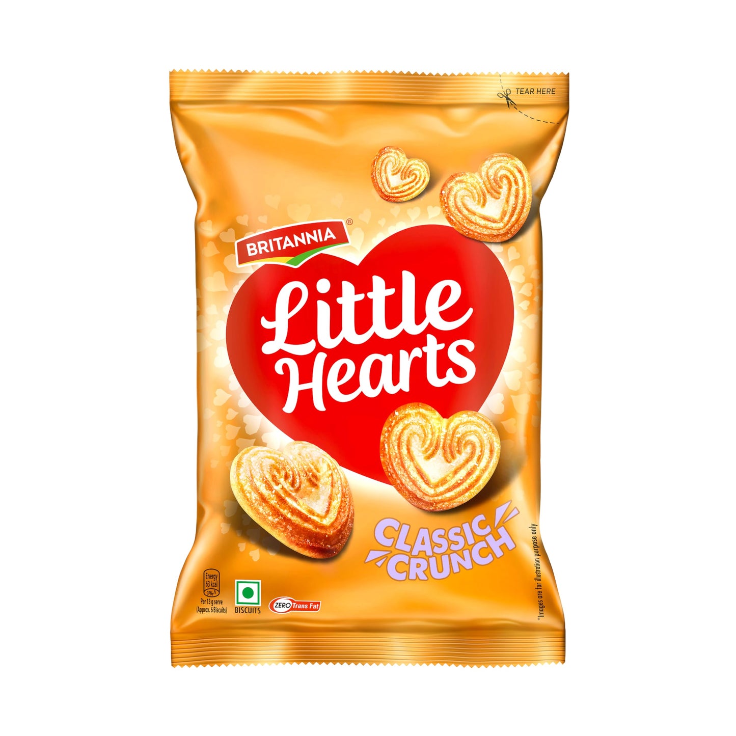 Britannia Little Hearts  75G