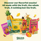 SOLELY - Organic Mango Raspberry Fruit Jerky - 12 Individually Wrapped Fruit Strips - Fruit Leather - Healthy Snacks for Adults