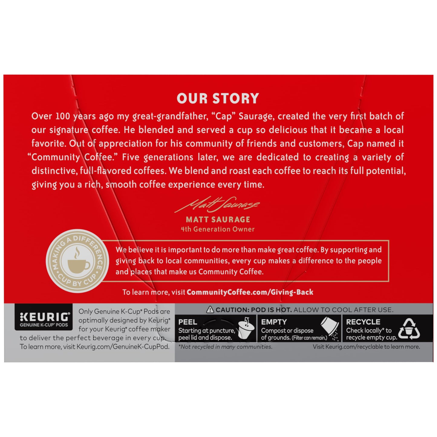 Community Coffee First Light Light Roast Coffee Pods, 12 Count, Compatible with K-Cup malt-inspired