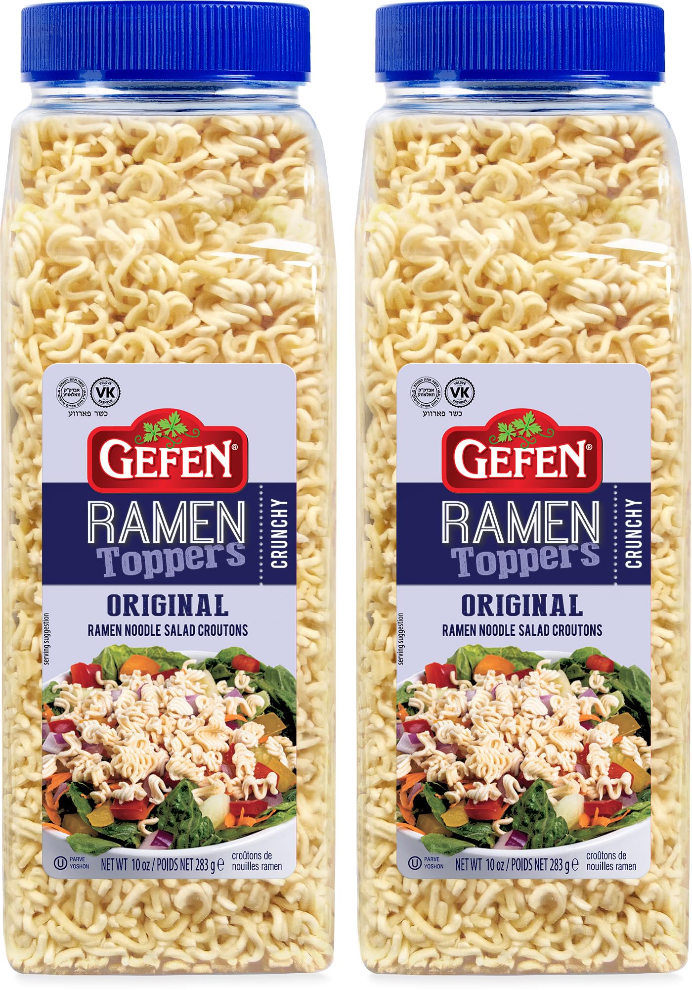 Gefen Ramen Salad Toppers, 10 oz (2 Pack) | Ready to Use | Crunchy Salad Topping | Ramen Noodle Crunch | Soup Toppers